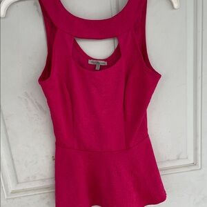 Charlotte Russe Fuchsia Sleeveless Blouse